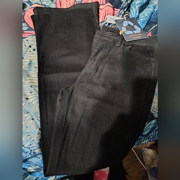 Indigo Rein Denim - Indigo Rein High Rise Black Flare Jeans /SZ 13/NWT/ Recycled Bottles/ Info